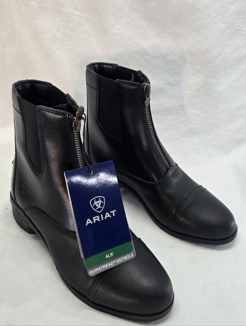 Ariat Scout Zip Paddock Boots Women's Size 8 Black Leather New